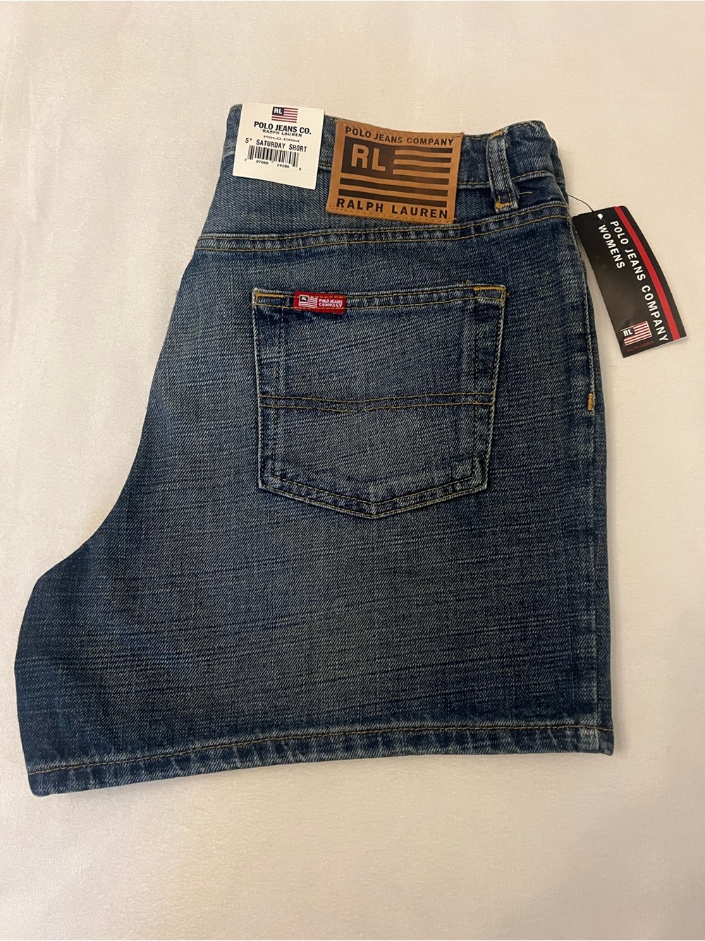 Vintage Ralph Lauren Women’s Denim Shorts in Dark Blue